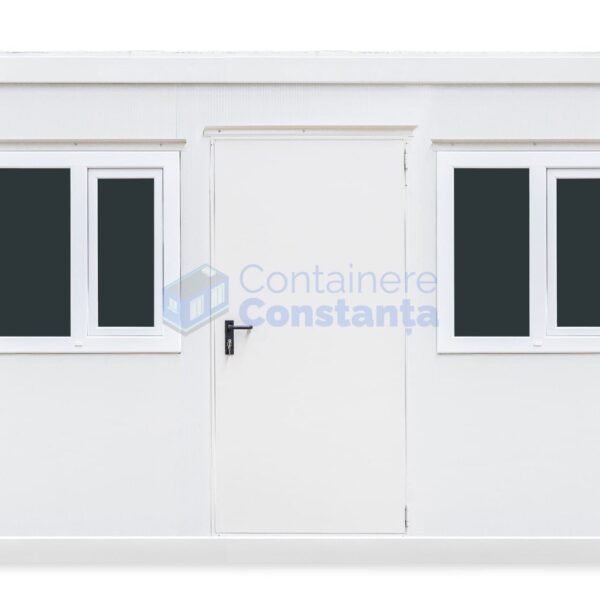 container birou constanta 4metri 2geamuri alb