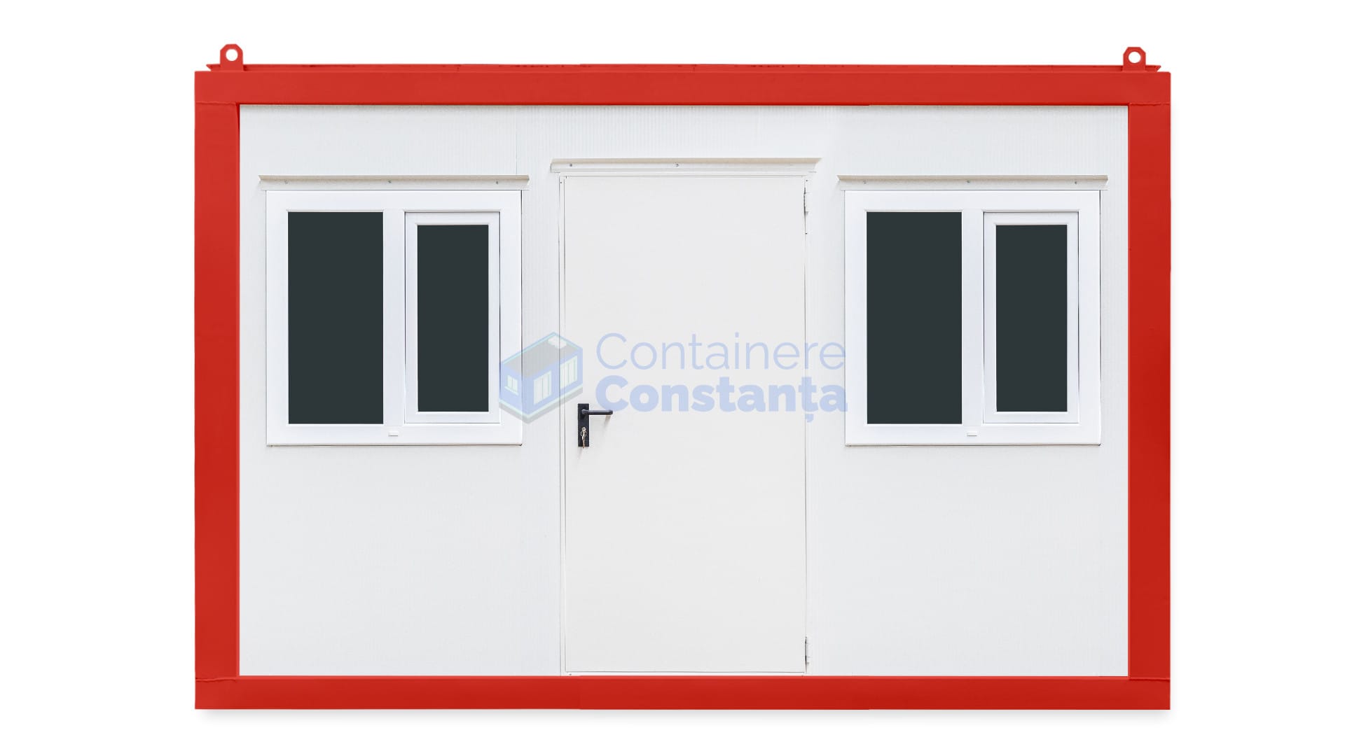 container birou constanta 4metri 2geamuri rosu