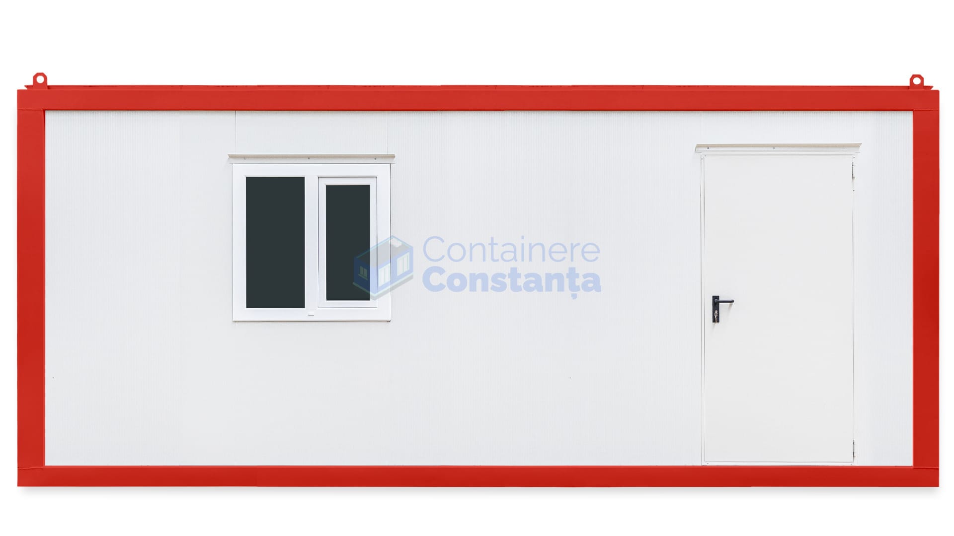 container birou constanta 6metri 1geam rosu